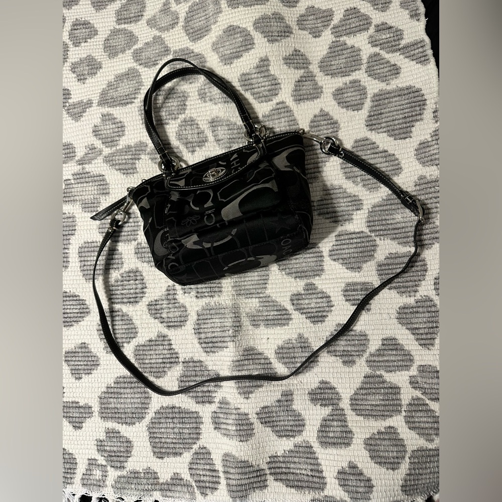 Coach black and gray shoulder bag - Picture 5 of 12